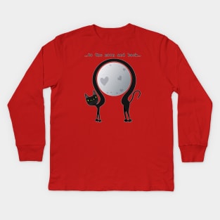 to the moon and back Kids Long Sleeve T-Shirt